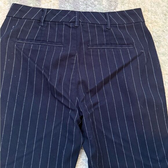 Abercrombie & Fitch Navy Pinstripe Trousers - Picture 8 of 8